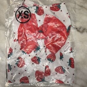 Strawberry Print Dress XS